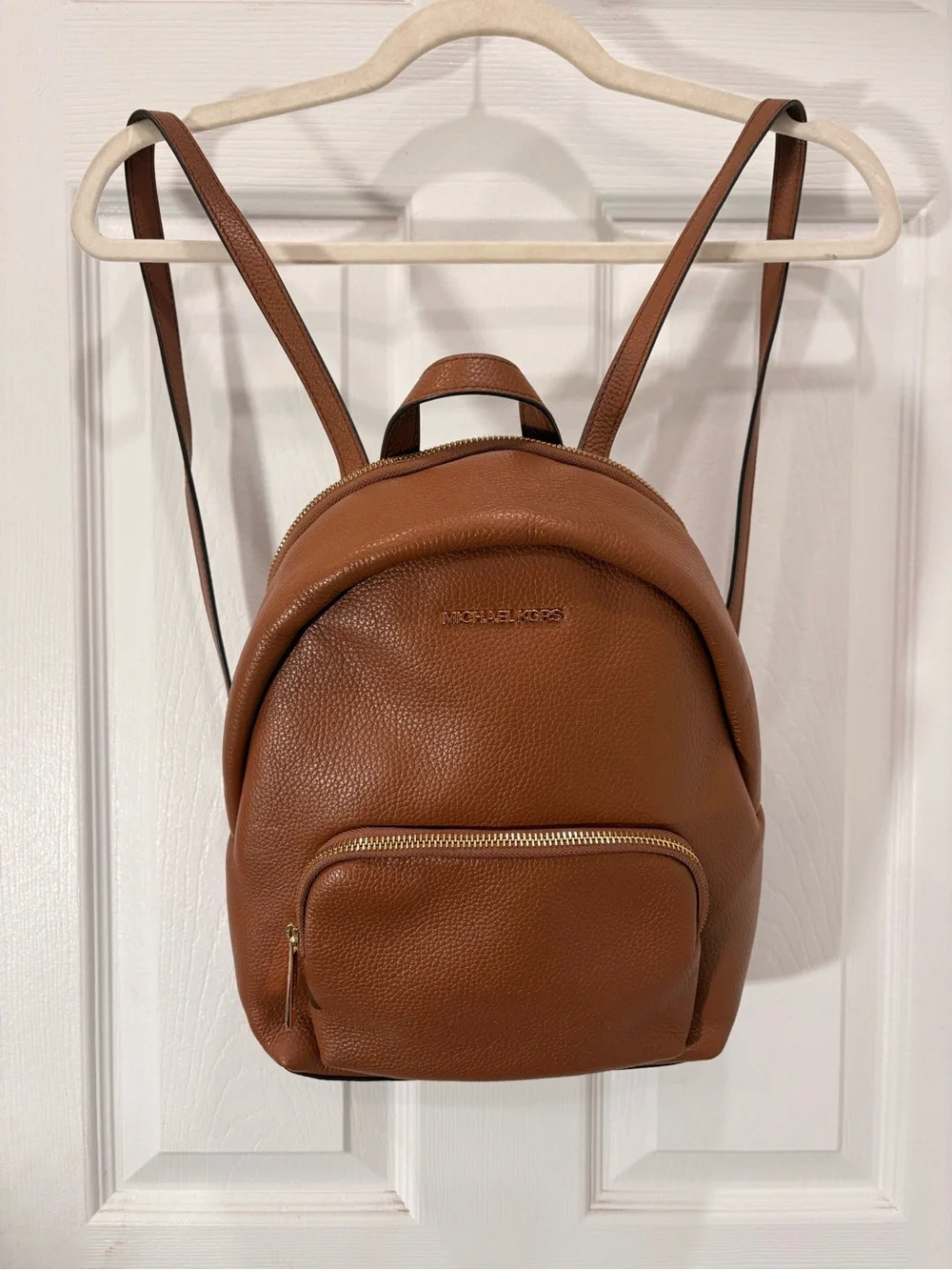Michael Kors Erin Brown Medium Zip Around Backpack